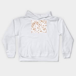 Rose gold crystals - white marble Kids Hoodie